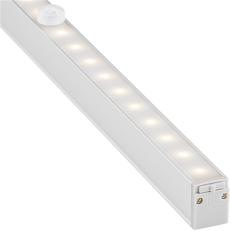 Goobay LED-Unterbauleuchte mit Bewegungsmelder - mit 150 lm und warmweißem Licht (3000 K), ideal für Schränke, Vitrinen, Schubladen, Korridore und Garagen