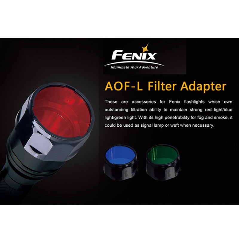 Universal Fenix Rot Filter AOF-L für Fenix E40, E50, LD41, TK22, PD40, RC20, FD41