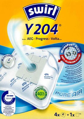 Swirl Staubsaugerbeutel Y204 MicroPor Plus für AEG, Progress und Volta Staubsauger