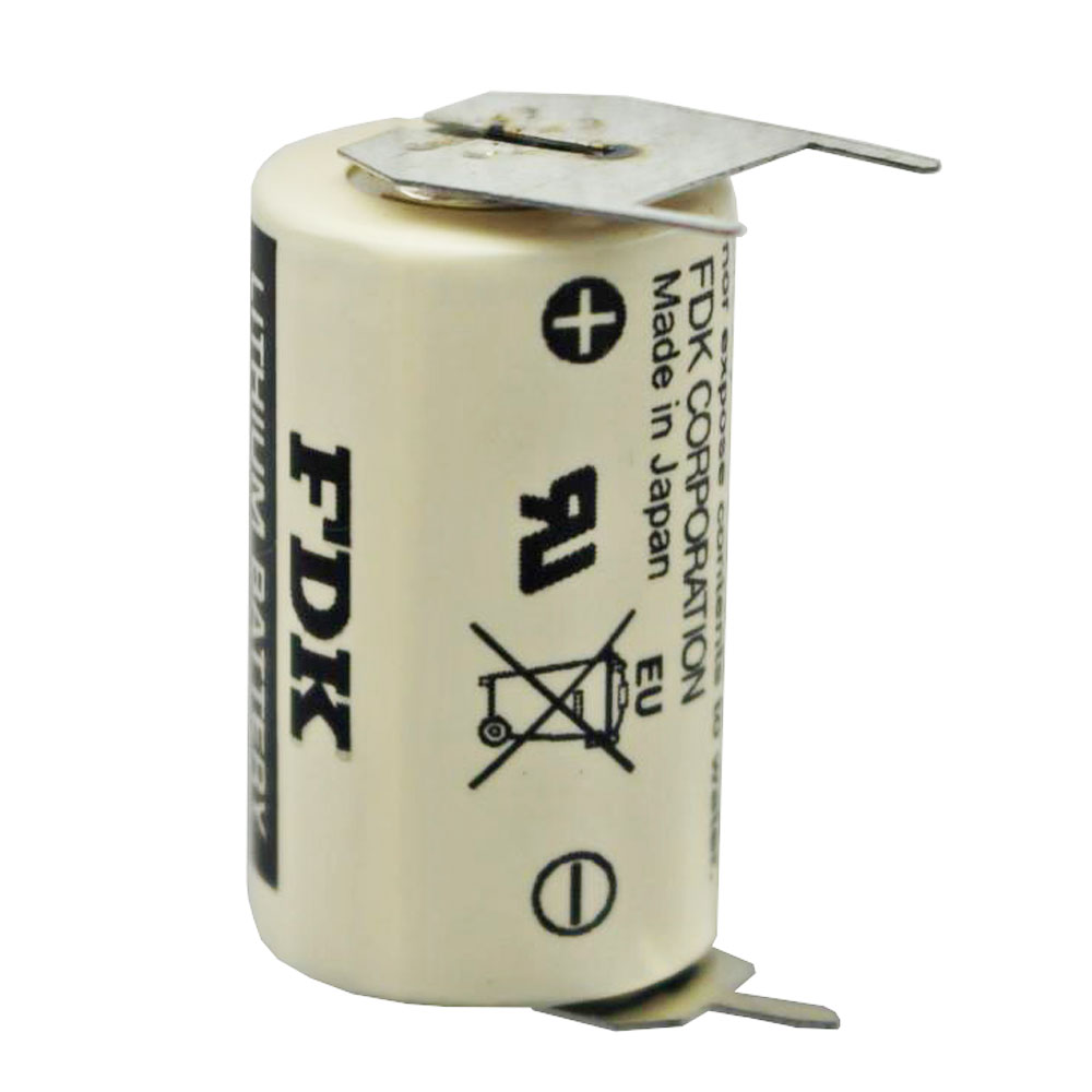 Sanyo Lithium Batterie CR14250 SE 1/2AA, IEC CR14250, 3er Print, Rastermaß ca. 10mm