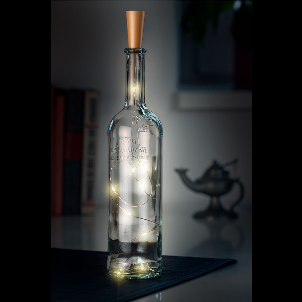 10er LED-Flaschen-Lichterkette inklusive Timer