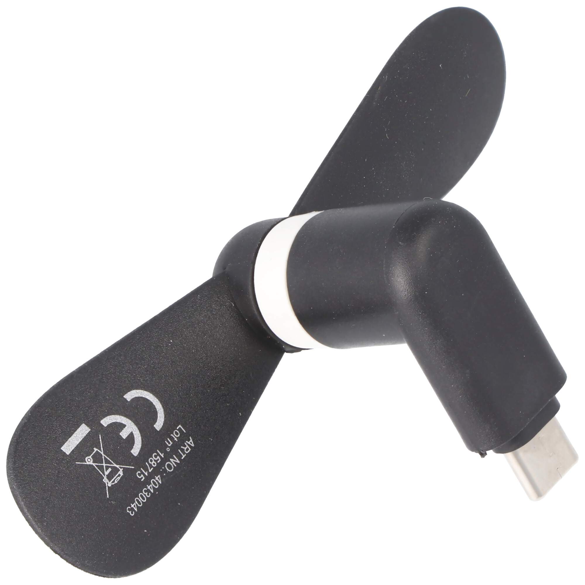 Mini-Ventilator für Smartphones mit USB-C Anschluss, Typ-C-Anschluss, Ventilator für Smartphone, farblich sortiert