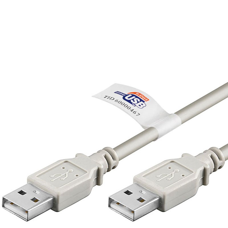 USB 2.0 Hi-Speed Kabel mit A Stecker auf A Stecker