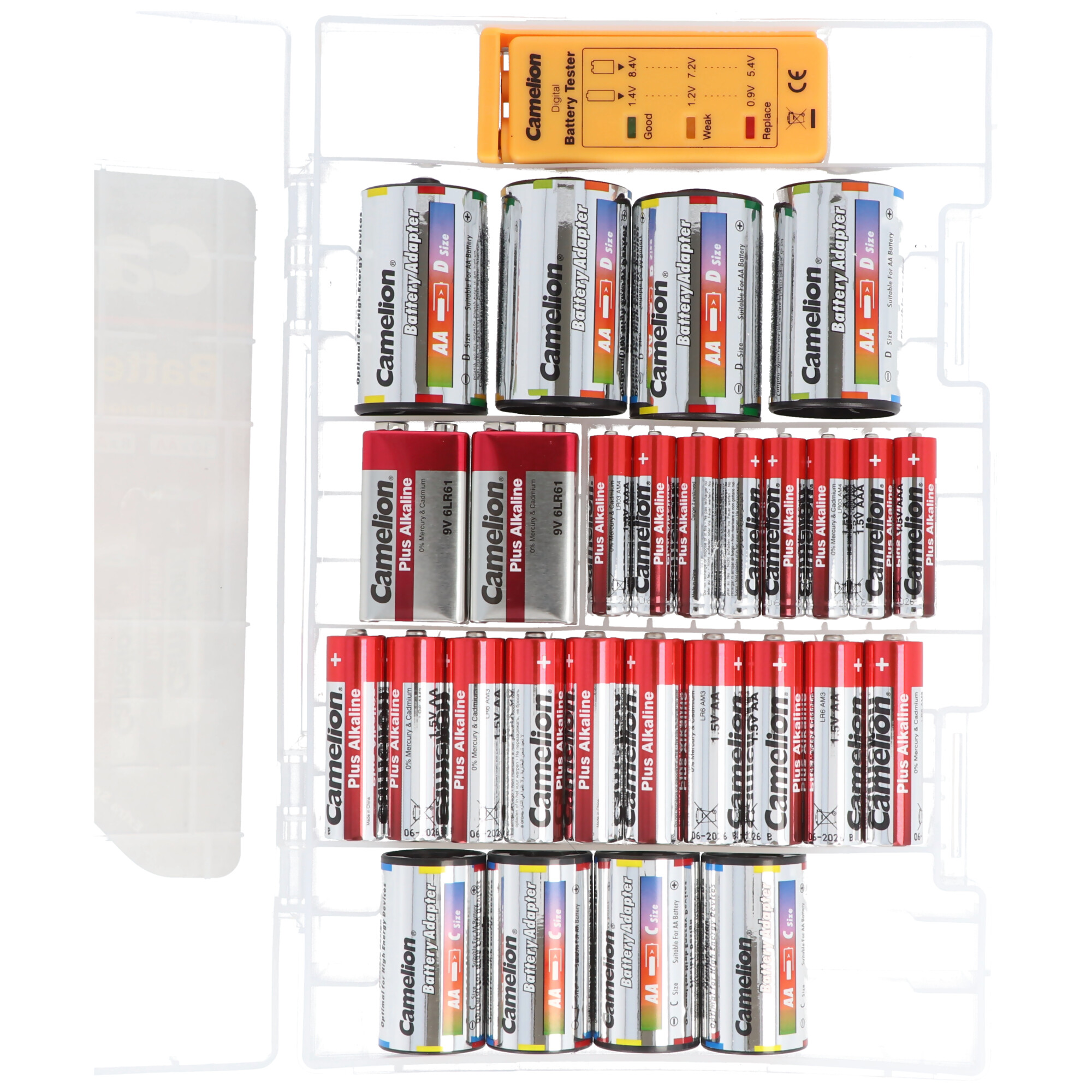 Alkaline Familienbox im Kunststoffkoffer, Batteriebox 29 teilig