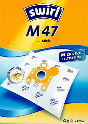 Swirl Staubsaugerbeutel M47 MicroPor für Miele Staubsauger