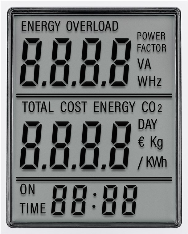 Digitales Energiekostenmessgerät Pro, zur Messung des Stromverbrauchs und Stromkosten von elektrischen Haushaltsgeräten