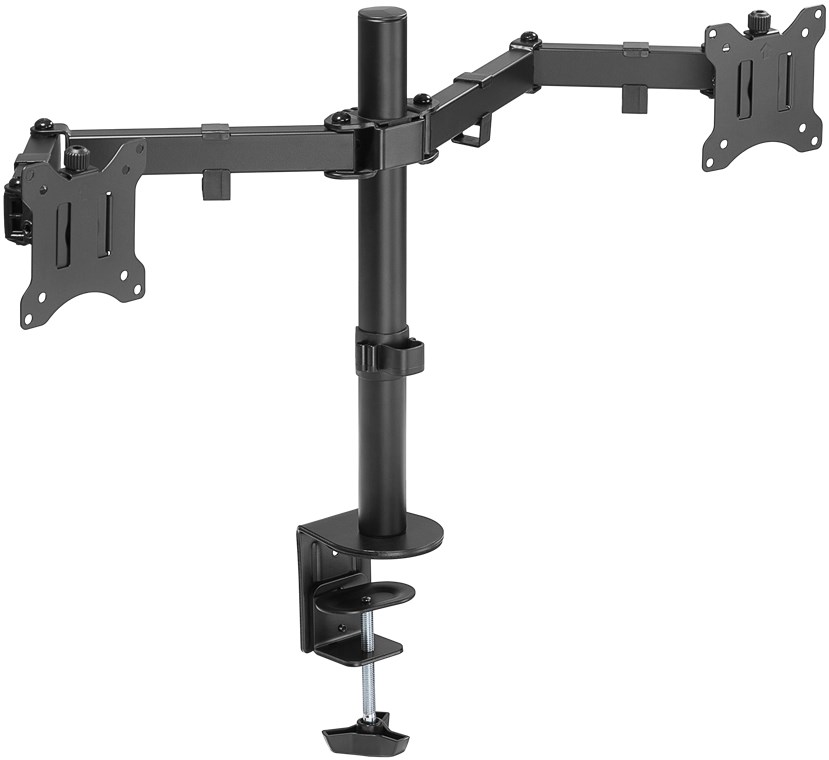 Goobay Doppel-Monitorhalterung Flex - für Monitore zwischen 17 und 32 Zoll (43-81 cm)