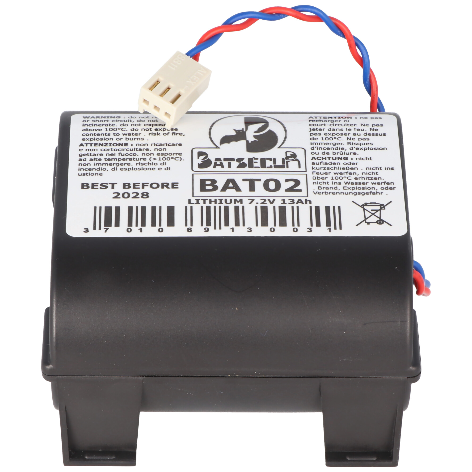 Pufferbatterie für Ihre Alarmanlage 7,2 Volt, 13000mAh BATLi02, ABB Stotz S&J Lithium-Batterie FAS 8902 GVSB293923V0035