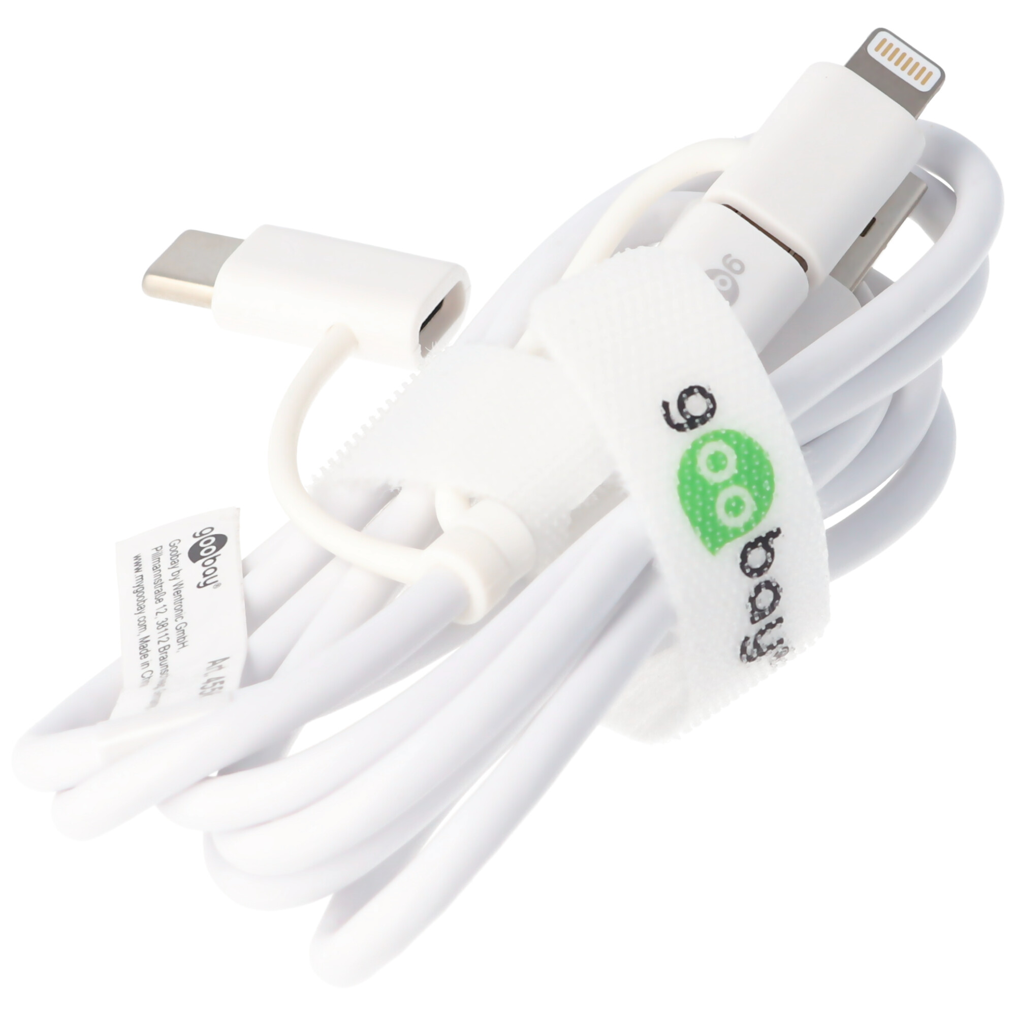 3in1 Kombi-Kabel mit Micro USB, USB-C und Apple Lightning Anschluss