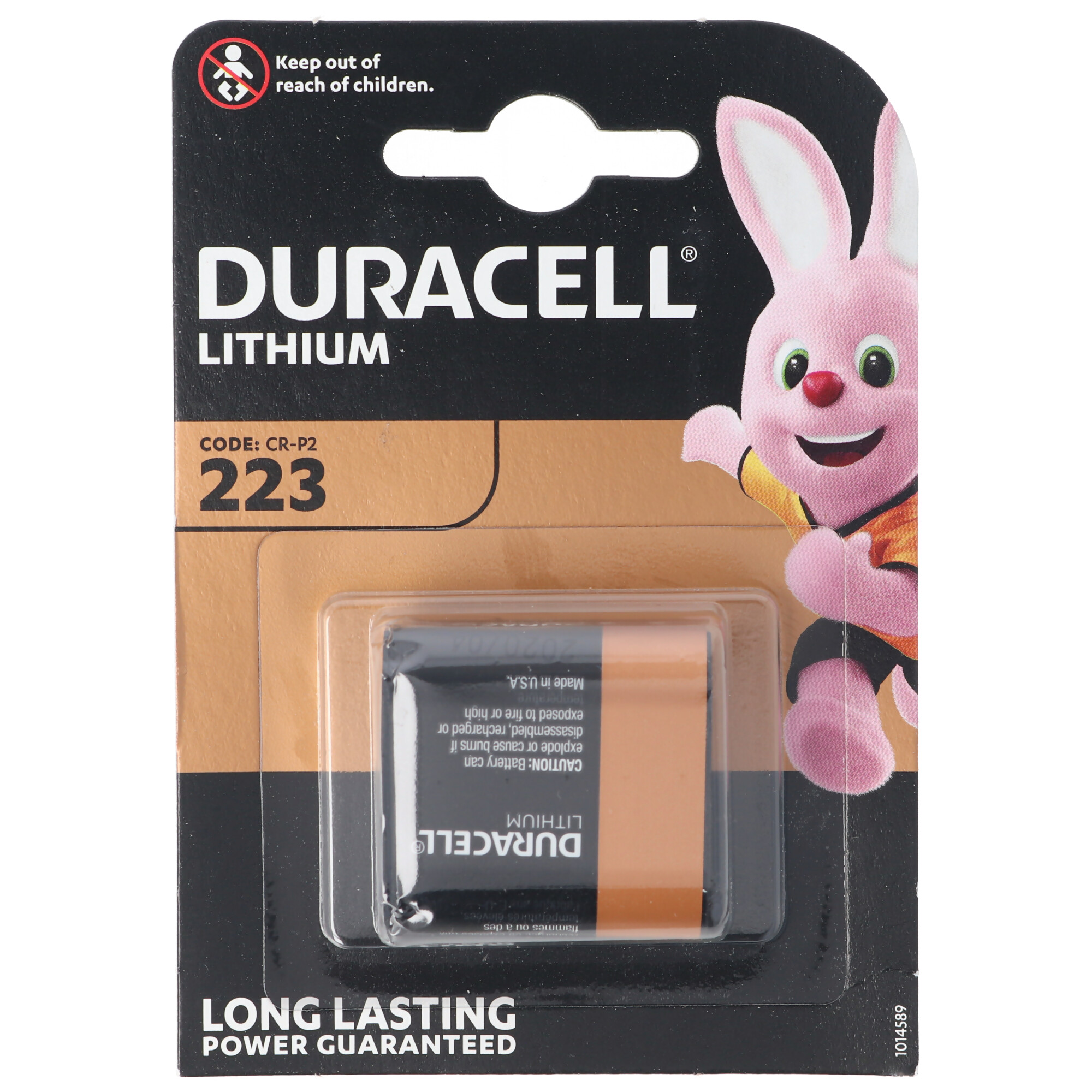 Duracell Photobatterie CR-P2 CRP2 Ultra DL223 Lithium 6V, 1400mAh im 1er Blister
