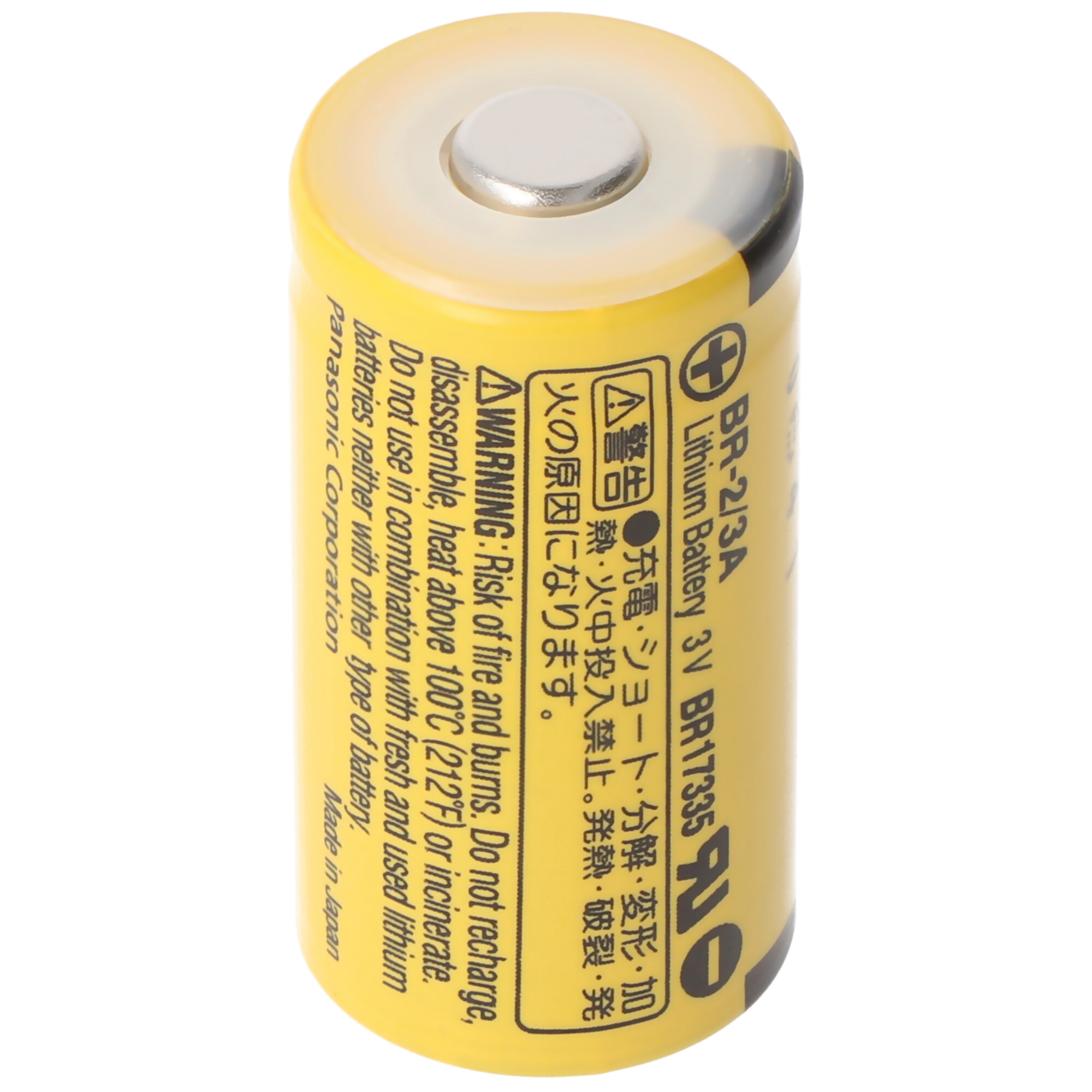 BR-2/3 A Panasonic Lithium Batterie ohne Lötfahne, 3,0 Volt