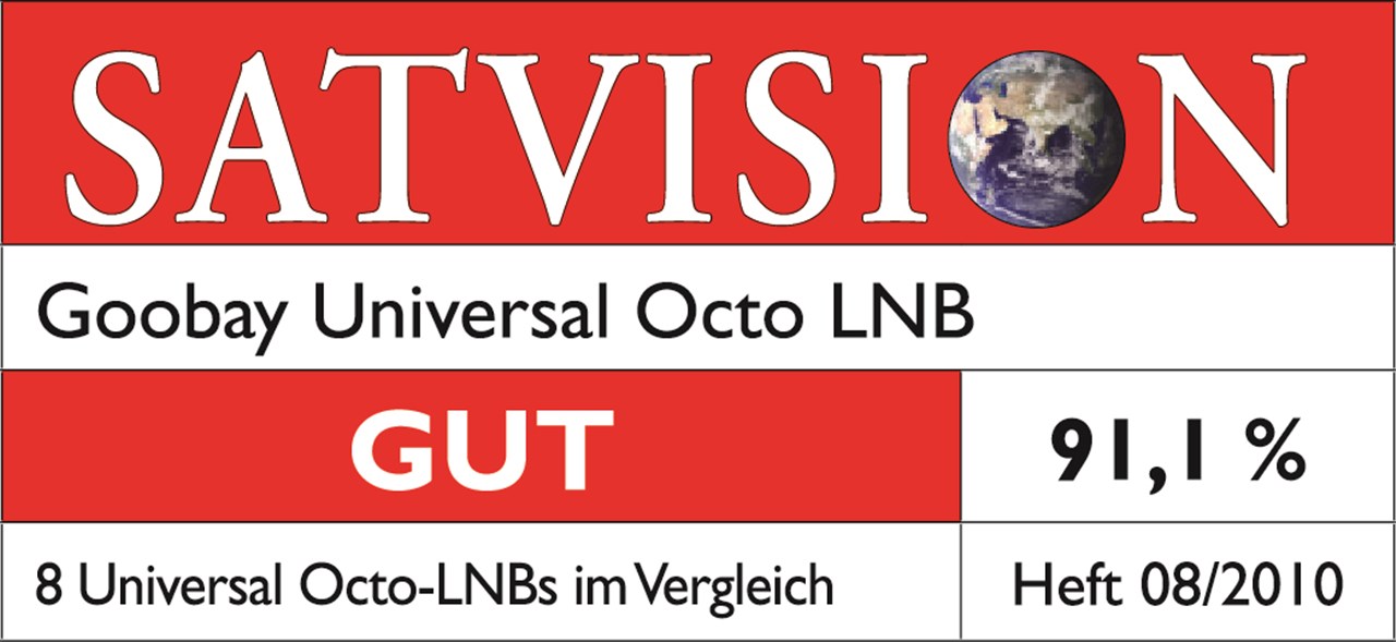 Universal Octo LNB digitaler SAT-LNB (DVB-S2) für 8 Teilnehmer (4K/UHD/HDTV/3D Empfang)