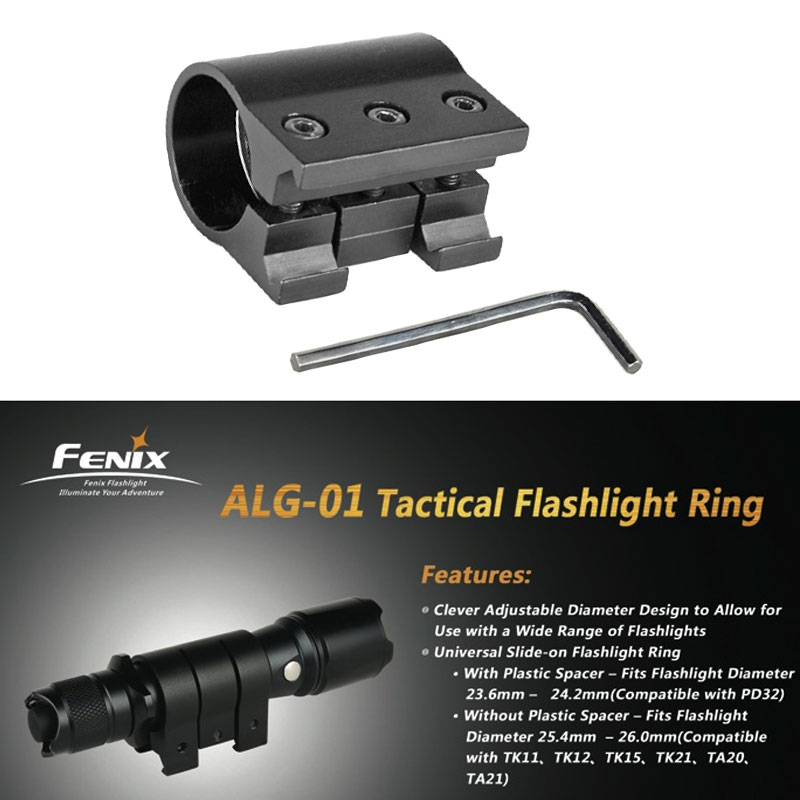 Fenix ALG-01 Universalmontage FLS UM10 Universalmontage für Gegenstände mit 2,54cm bzw. 1 Zoll Durchmesser