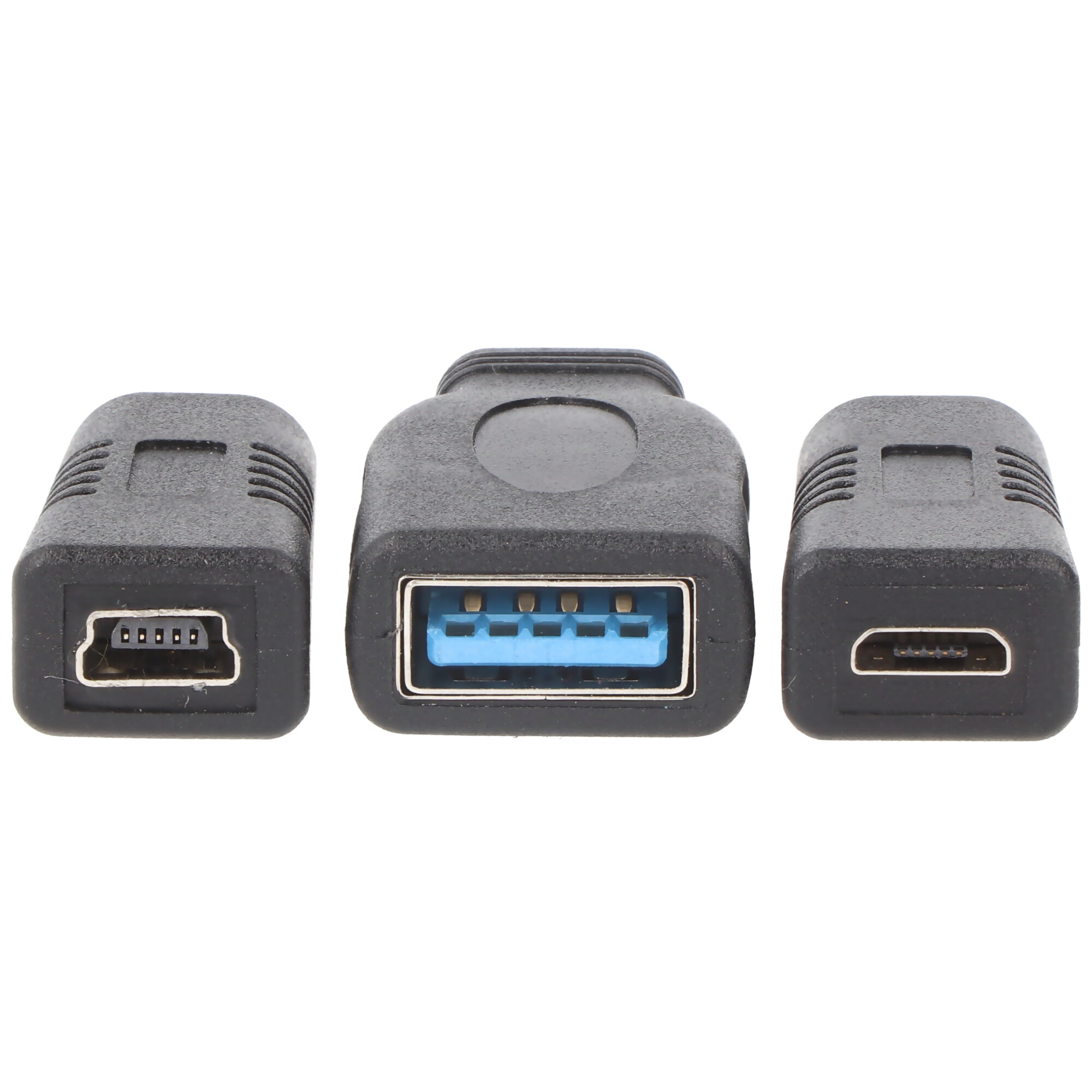 Adapter 3-er Set für Micro-USB und Mini-USB auf USB-C Stecker
