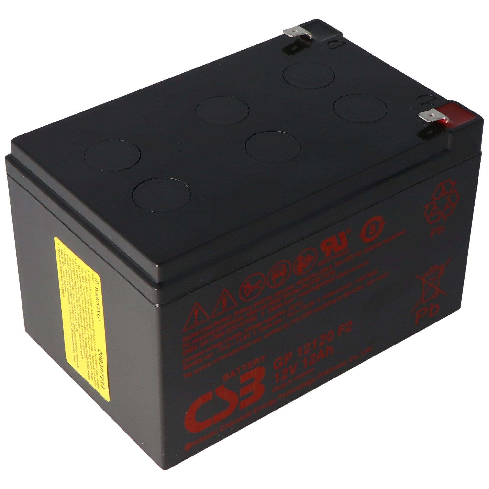 Akku passend für APC Ersatzbatterie Nr. 4 APC-RBC4, CSB SCD4 Ersatzbatterie geeignet für APC RBC4 mit 12 Volt und 12Ah