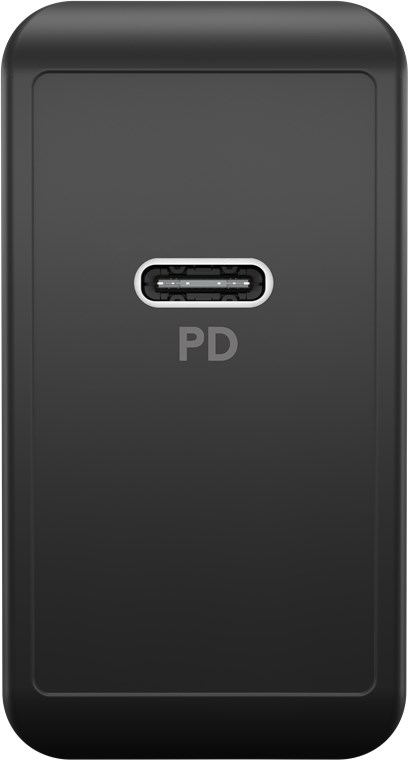 Goobay USB-C™ PD Schnellladegerät (65 W) schwarz - Ladeadapter mit 1x USB-C™-Anschluss (Power Delivery)