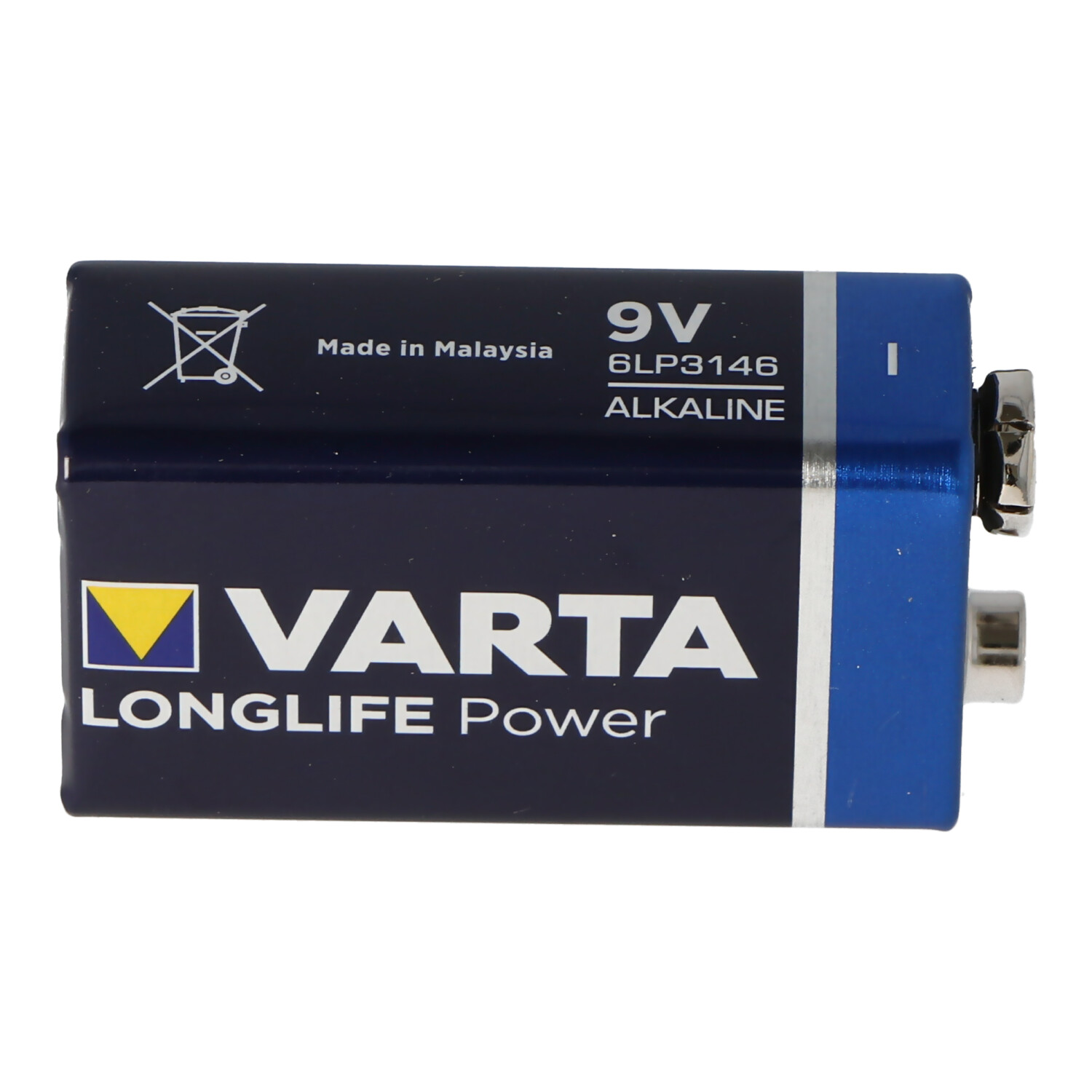 Varta Longlife Power (ehem. High Energy) 9-Volt Block Batterie 1 Stück lose Ware unverpackt
