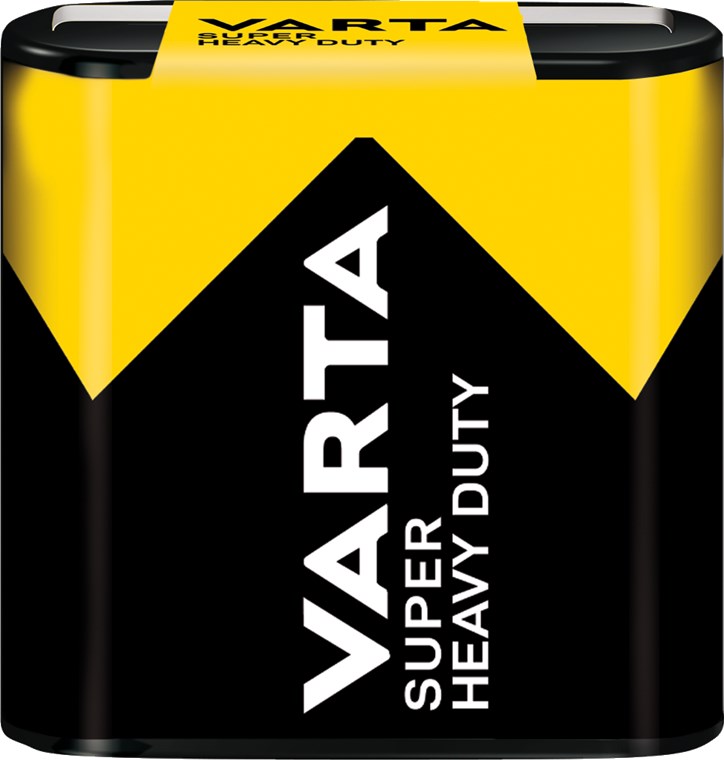 Varta 3R12/Flat Type 2012 Zink-Kohle Batterie, 4,5 Volt, 67 x 67 x 22mm