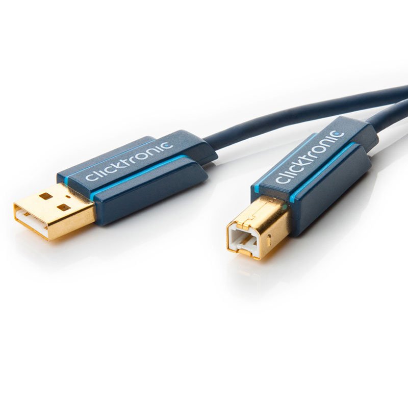 USB 2.0 Kabel 1,8 Meter Datenkabel mit der Steckerkombination A/B