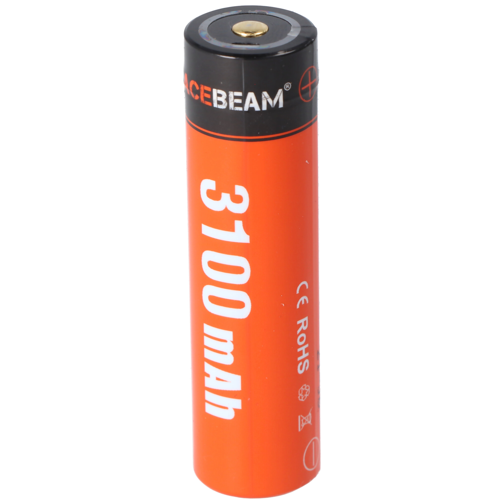 AceBeam 18650 Li-Ion Akku mit USB-C Ladeanschluss, ARC18650H-310A, 3,7V, 3100mAh
