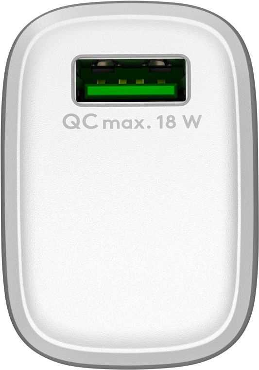 Goobay USB-Schnellladegerät QC 3.0 (18 W) weiß - 1x USB-A-Anschluss (Quick Charge 3.0) - weiß