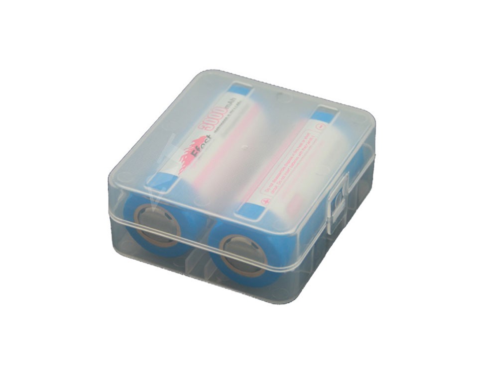 Akku-Aufbewahrungsbox für 1 oder 2x 26650 max. Akkulänge bei 71,2mm