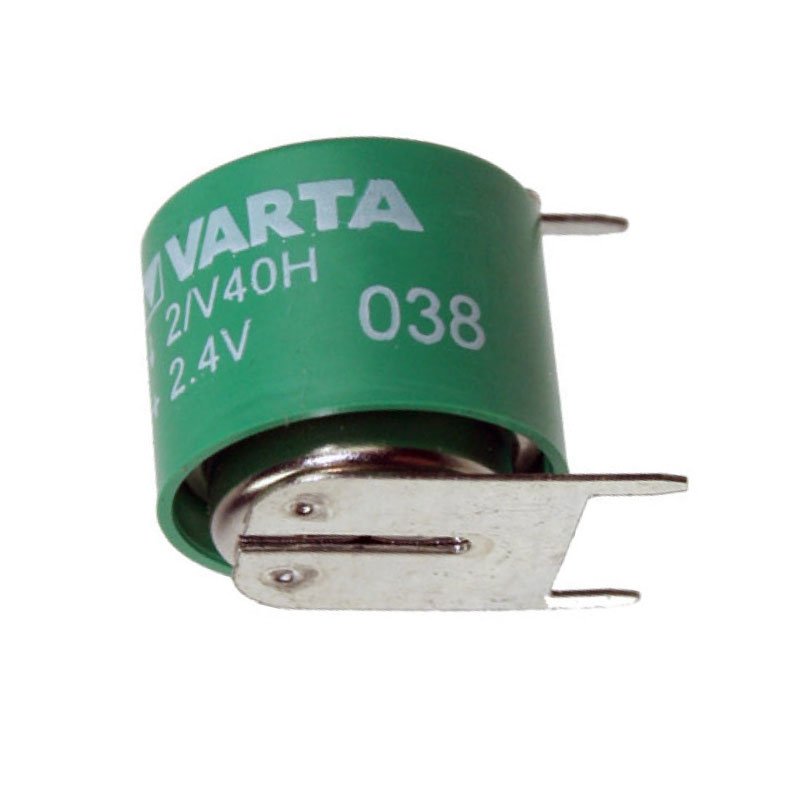 Varta 2/V40H NiMH Akku aufladbare NiMH Knopfzelle mit 3er Print Kontakten