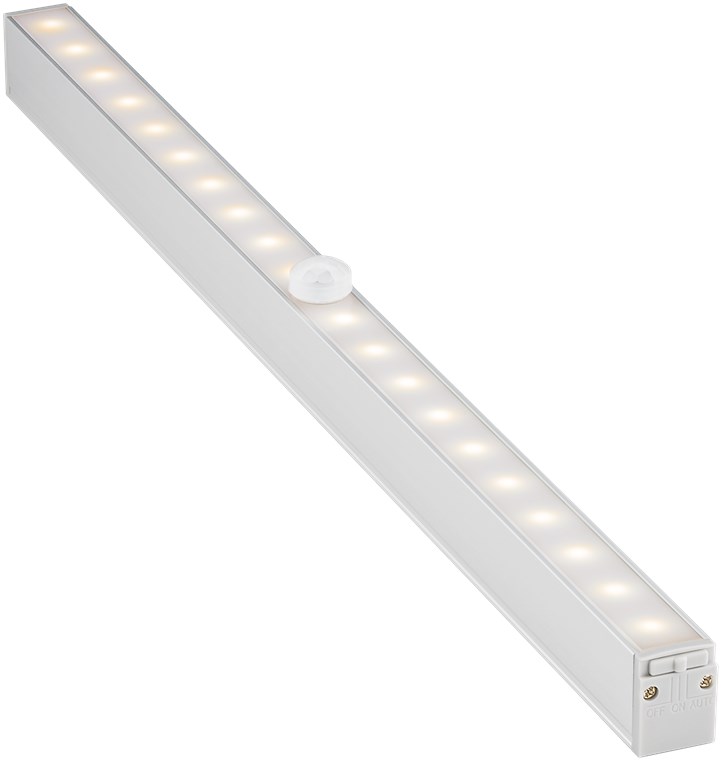 Goobay LED-Unterbauleuchte mit Bewegungsmelder - mit 150 lm und warmweißem Licht (3000 K), ideal für Schränke, Vitrinen, Schubladen, Korridore und Garagen