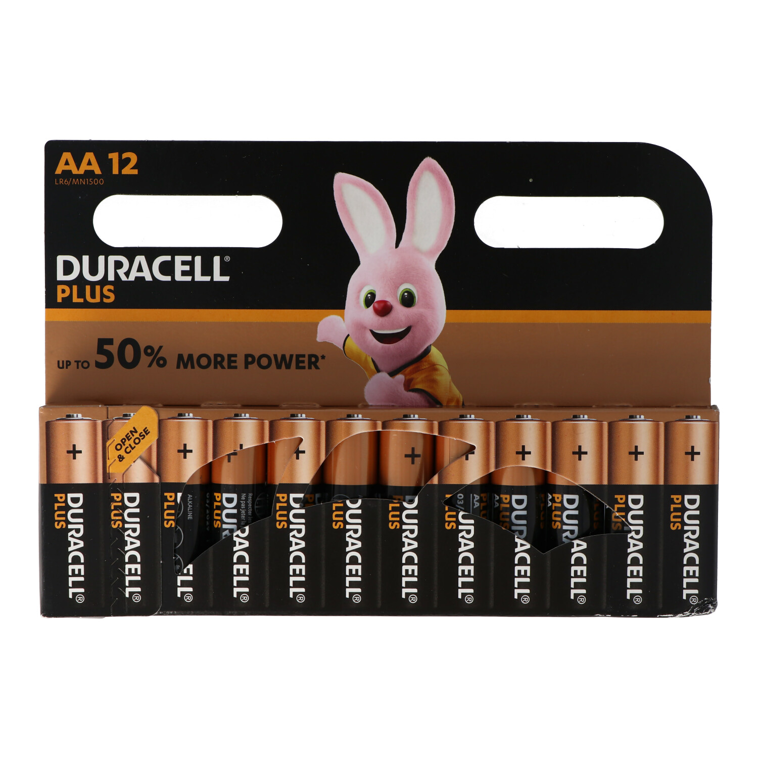 Duracell MN1500 Plus Power Mignon Batterie 12 Stück im Kartonblister