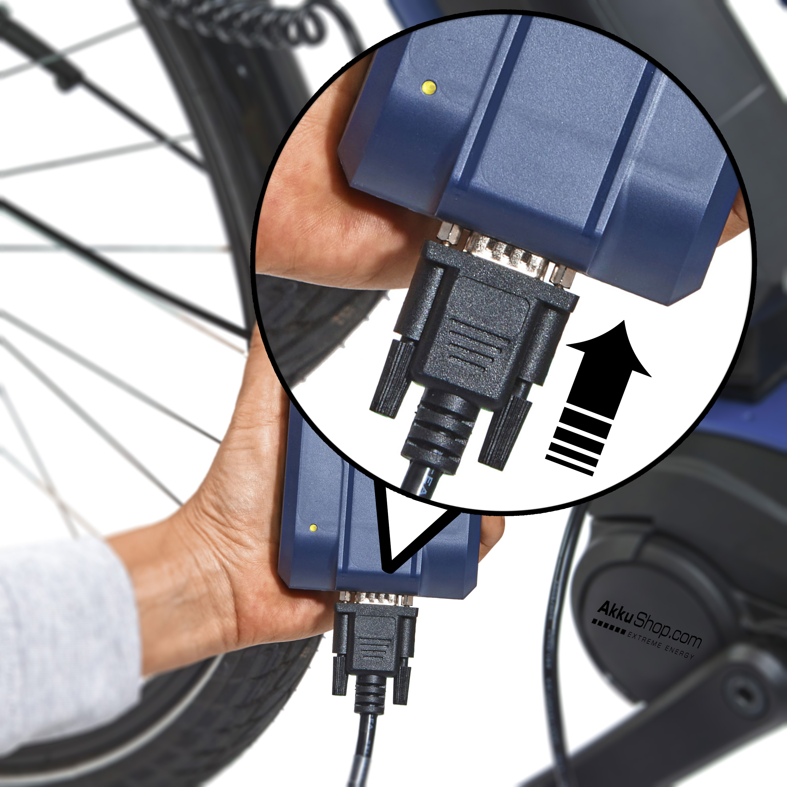 Adapterkabel mit Coaxial 2.5x5.5 Stecker passend für ONgineer LiON one4all Reiseladegerät für E-Bike und E-Scooter 36 V