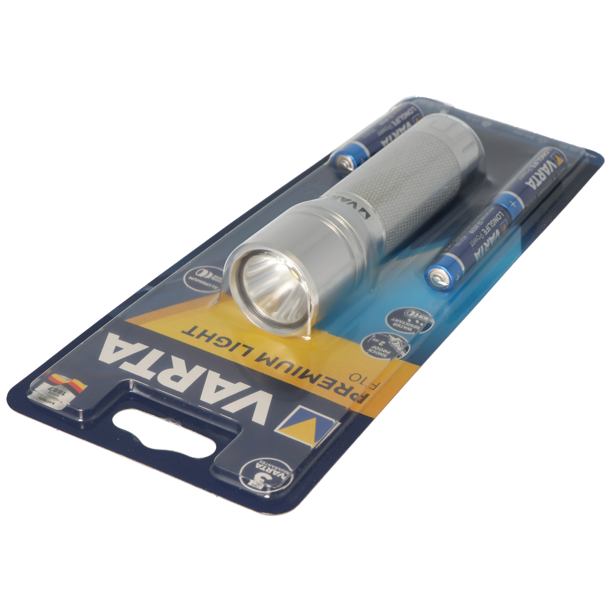 Varta Premium Light F10 0,5 Watt max. 30 Lumen inklusive 3 Micro AAA Batterien