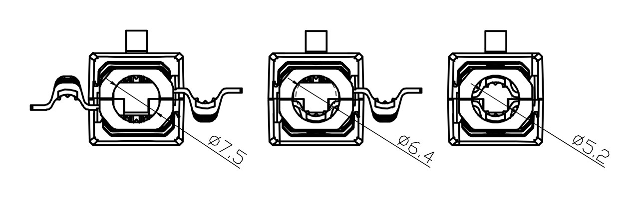 Goobay Werkzeugfreier RJ45 Stecker CAT 5e UTP ungeschirmt - Für 3 Kabeldurchmesser (5,2 mm/6,4 mm/7,5 mm), Klemmleiste für werkzeugfreie LSA-Montage