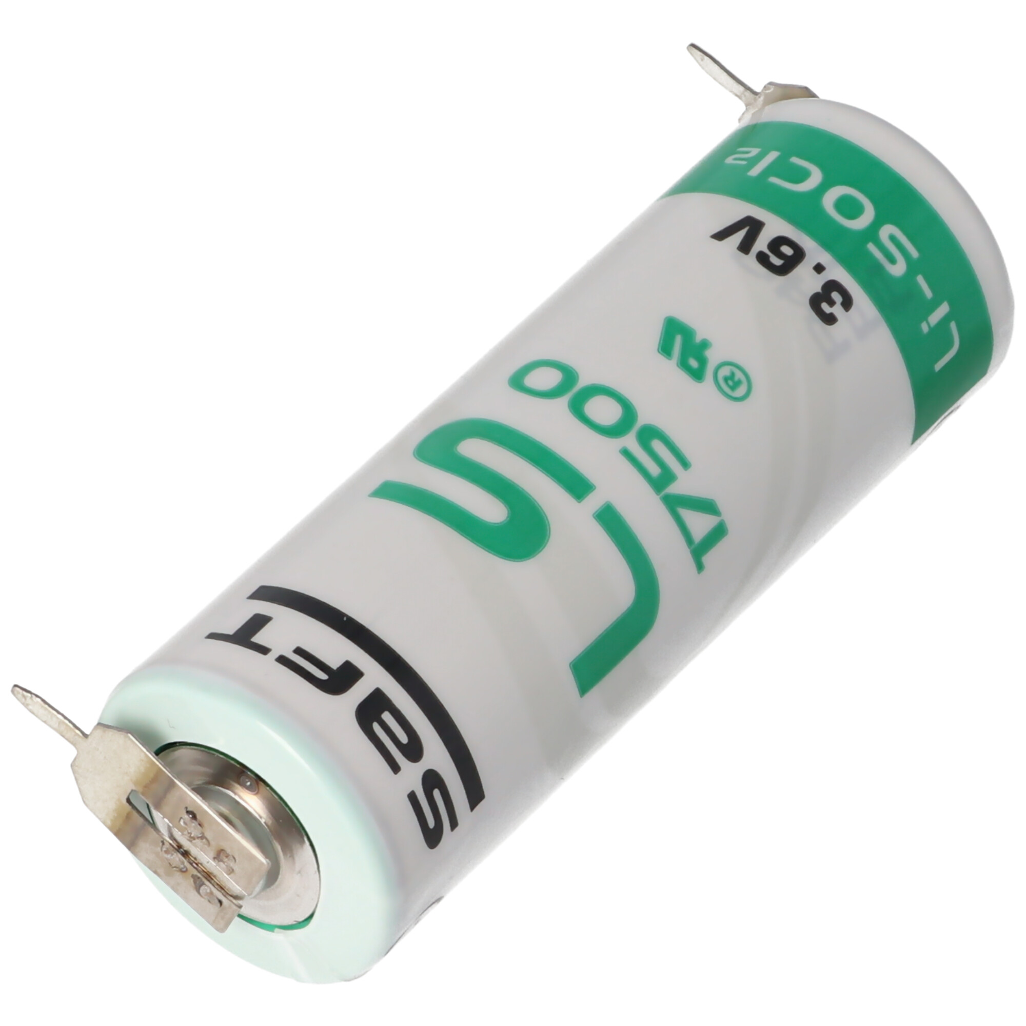 SAFT LS17500 Lithium Batterie , Size A, mit 1er Print Kontakten