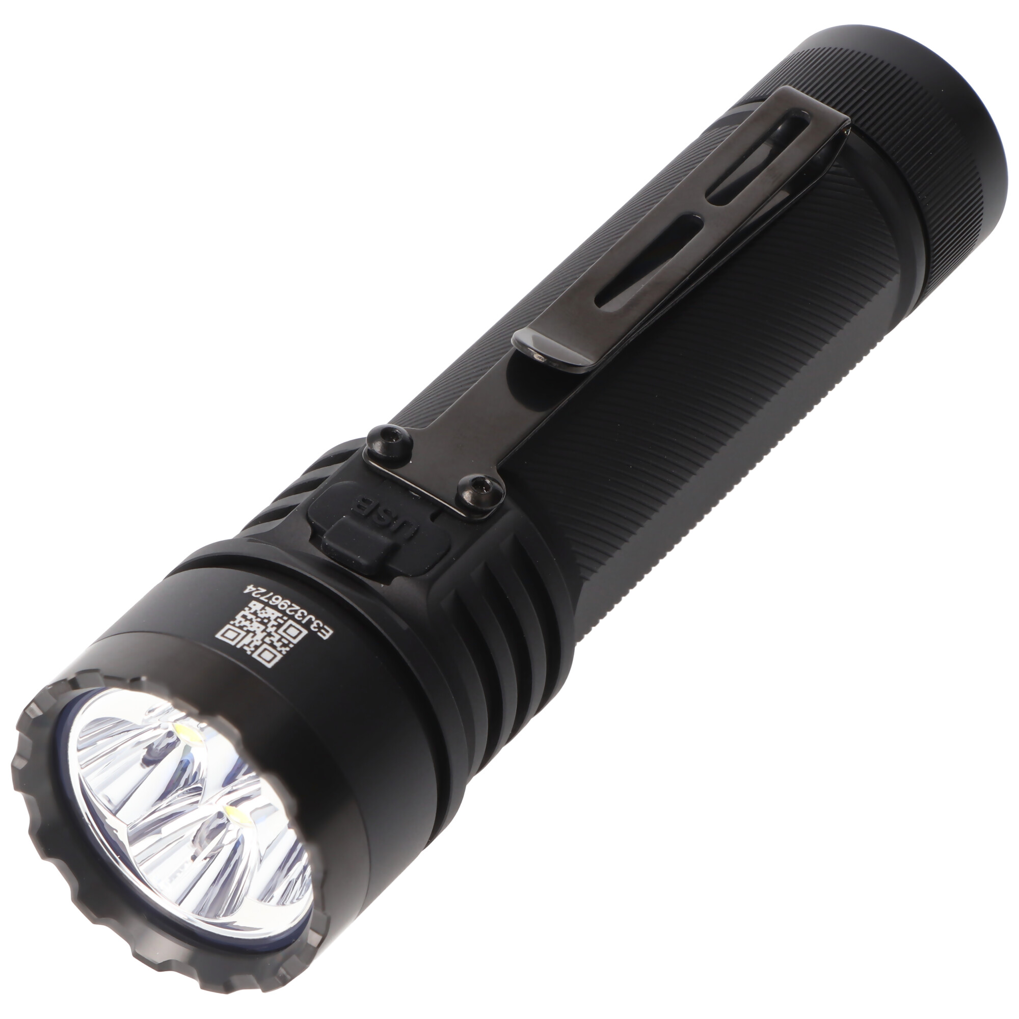 AceBeam E75 Quad Core LED Taschenlampe schwarz, 6.500K, bis zu 4500 Lumen Helligkeit, inklusive 21700 5000mAh Li-Ion Akku