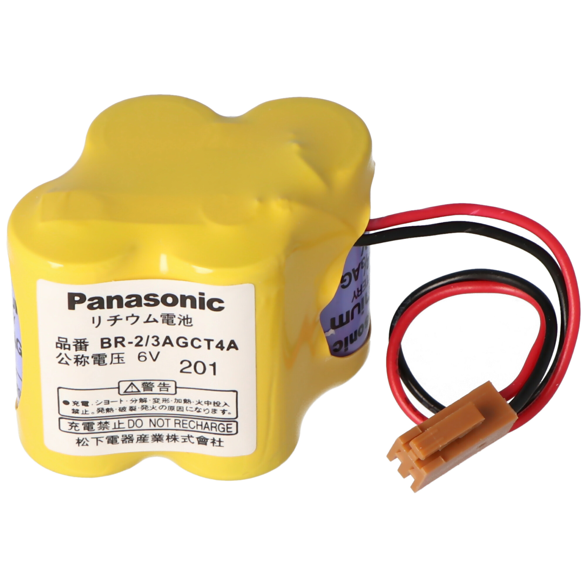 Panasonic Original Lithium Batterie max. 2900mAh CNC BR-2/3AGCT4A, Fanuc A98L-0031-0025, BR-2/3AG, mit Panasonic Zellen in Erstausrüsterqualität, kein billiger Nachbau