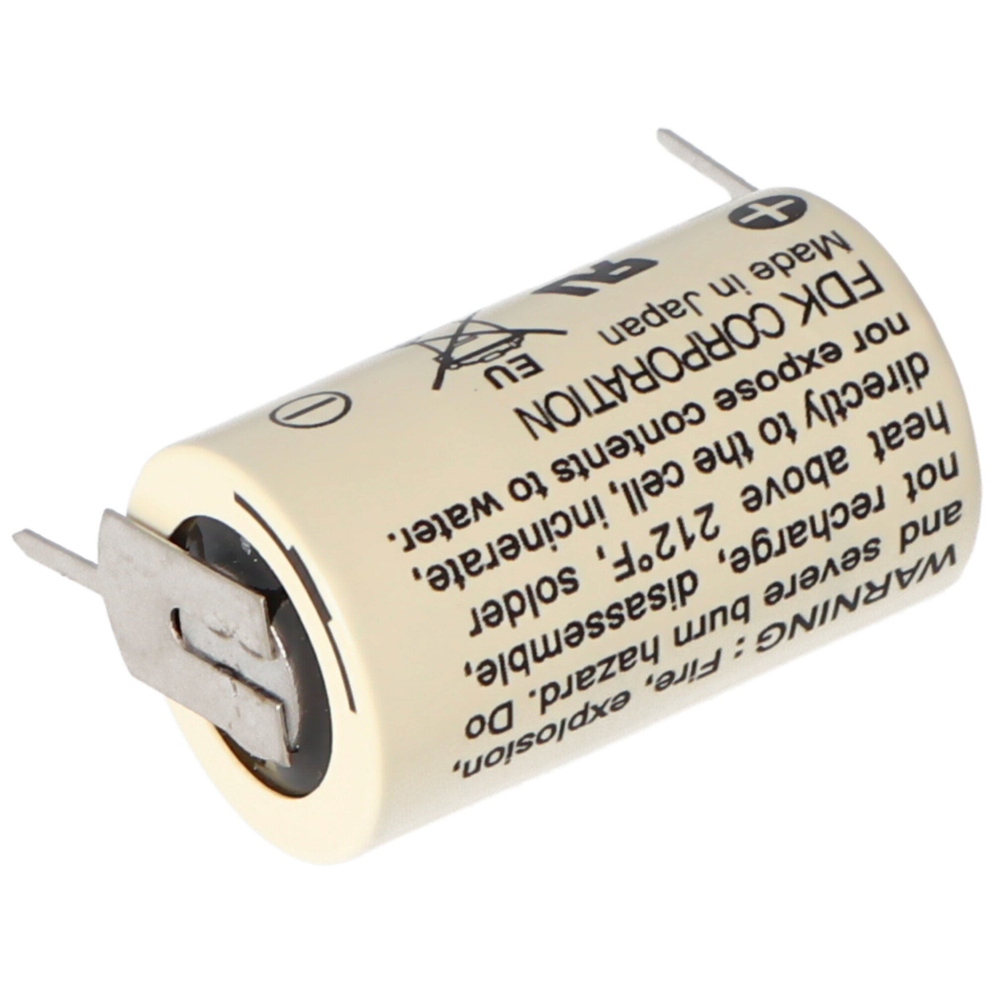 Sanyo Lithium Batterie CR14250 SE 1/2AA, IEC CR14250, 3er Print, 7,6mm Rastermaß