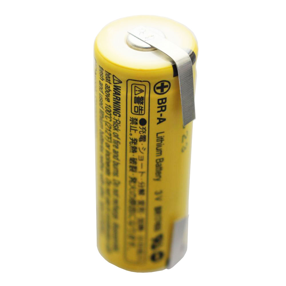 BR-A Panasonic Lithium Batterie mit Lötfahne in U-Form 3,0 Volt max. 1800mAh