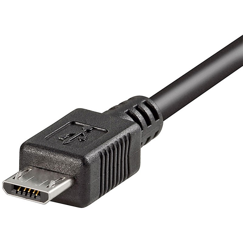 micro-USB Spiral-Anschlusskabel USB-A Stecker auf micro-USB Stecker