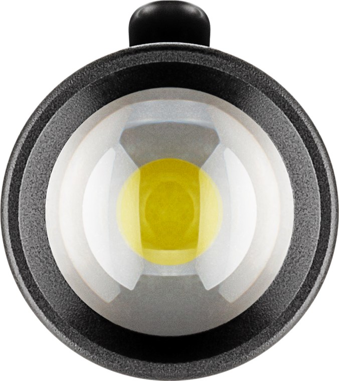 Goobay LED-Taschenlampe Zoom 120 - Ideal für Freizeit, Sport, Camping, Angeln, Jagd und Pannenhilfe