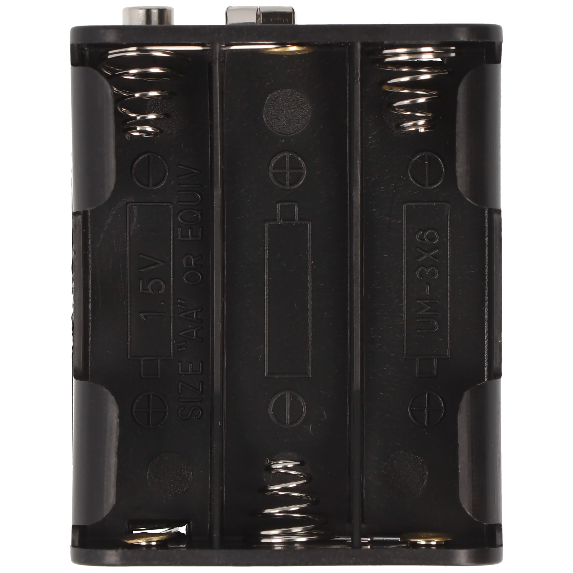 Batteriehalter für 6x Mignon mit Druckknopf