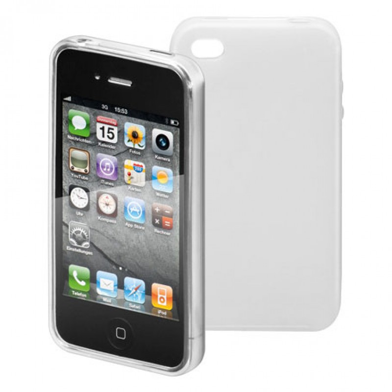 Silikon Tasche weiß für iPhone 4, Case passend für iPhone4