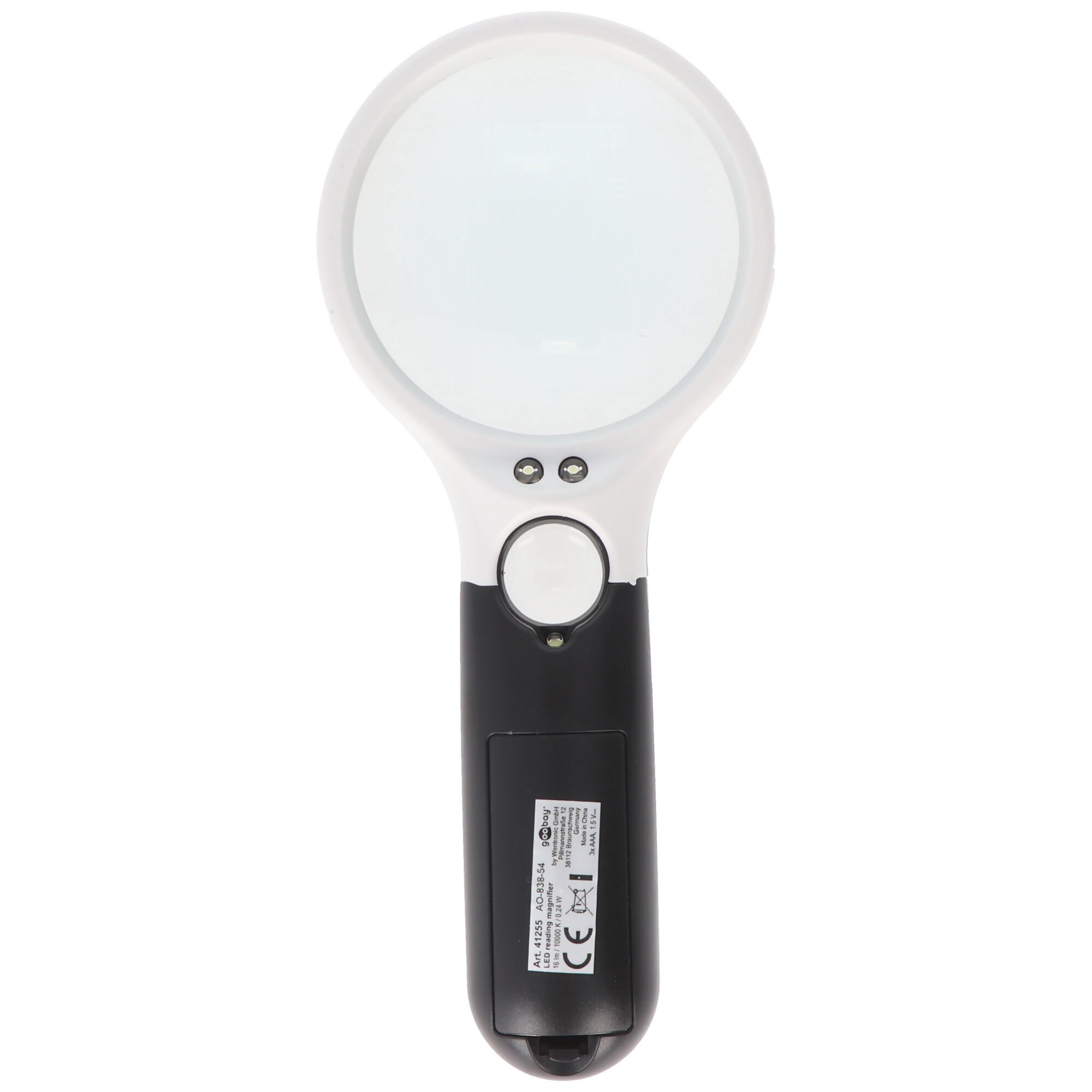 LED-Leselupe mit LED-Beleuchtung, ideal für die Anzeige von feinen Details inklusive Batterien