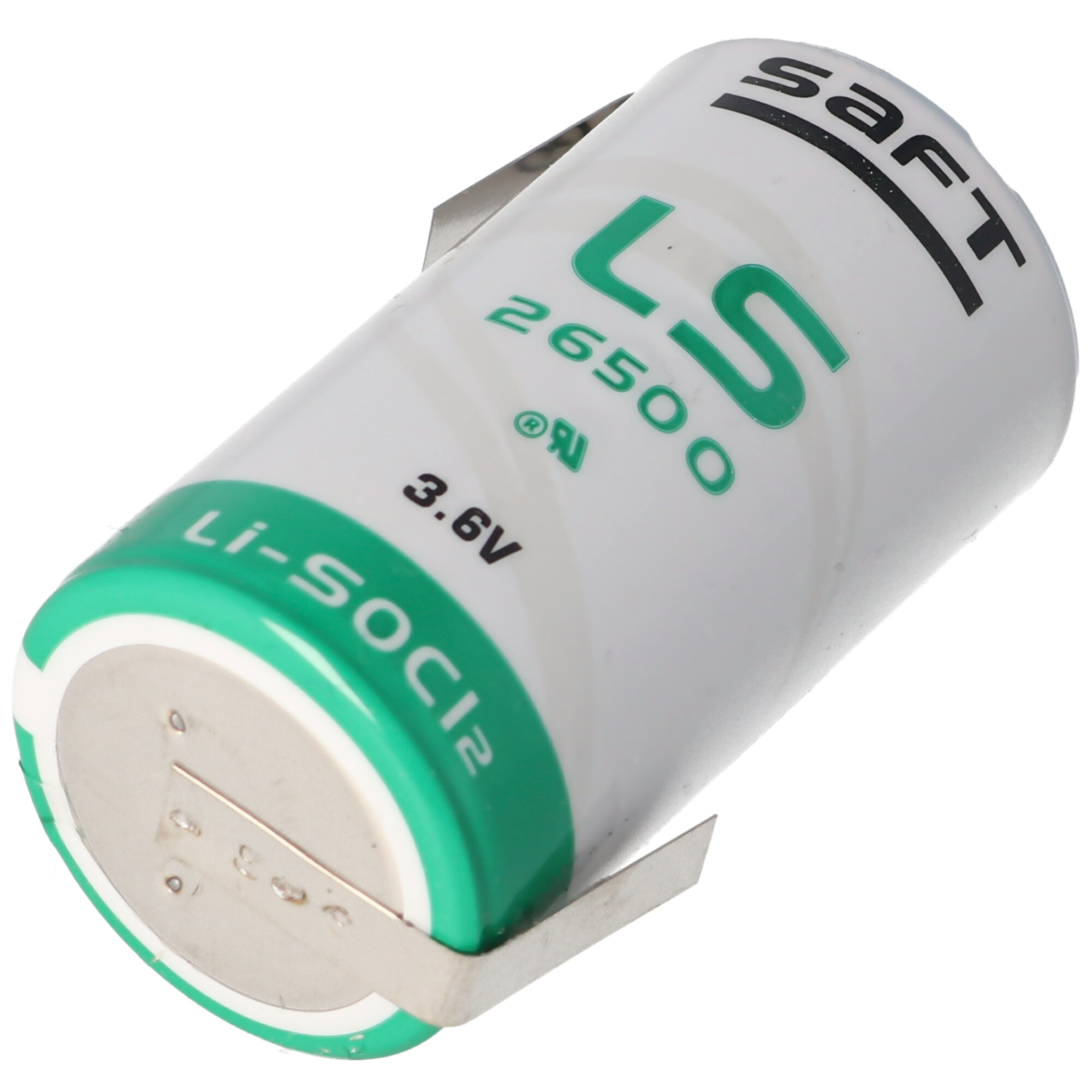 SAFT LS26500 Lithium Batterie Li-SOCI2, C-Size mit Lötfahne Z-Form