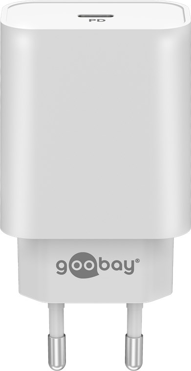 Goobay USB-C™ PD Schnellladegerät (45 W) weiß - Ladeadapter mit 1x USB-C™-Anschluss (Power Delivery)