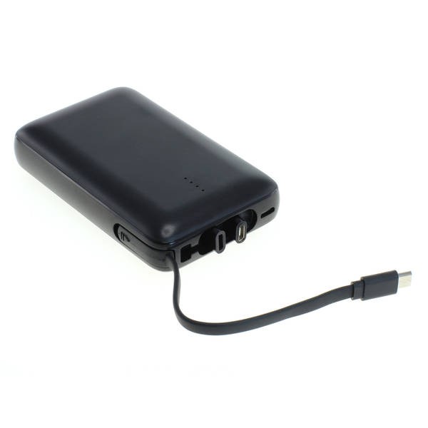 Powerbank Li-Polymer mit 10000mAh inklusive Micro-USB Kabel und 2 weitere Adapter für eine höhere Anschlussvielfalt