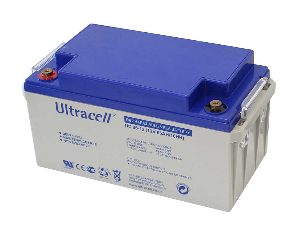 Ultracell UC65-12 12V 65Ah zyklenfest Bleiakku AGM Blei Gel Akku