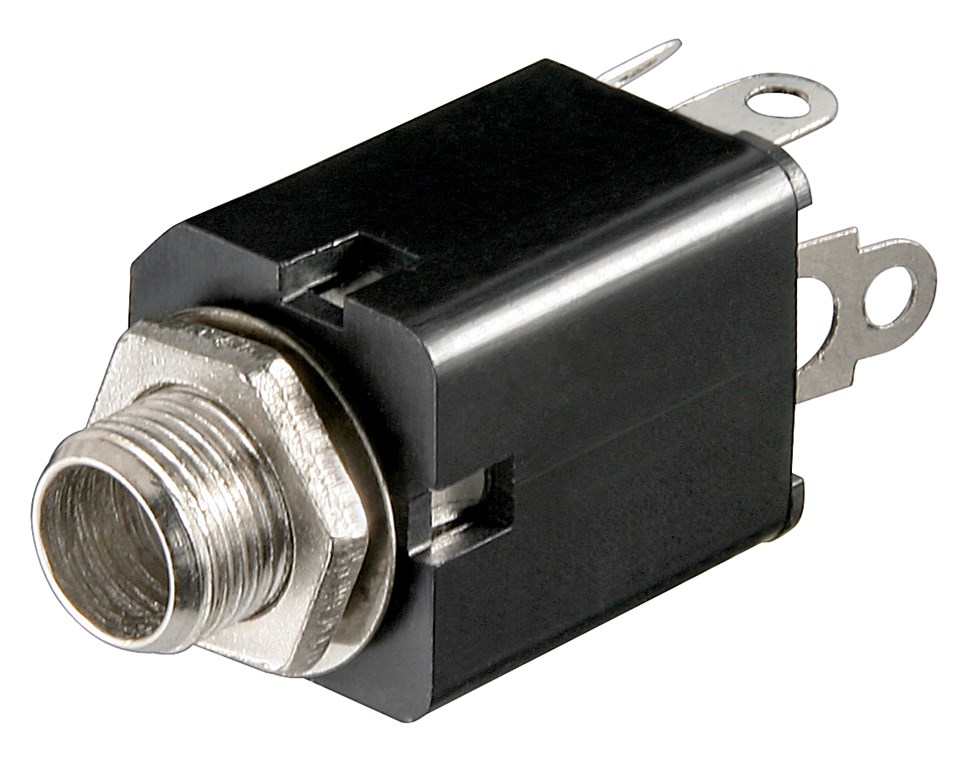 Goobay Klinkeneinbaubuchse - 6,35 mm - stereo - 6,35-mm-Klinkeneinbaubuchse (3-polig, stereo)