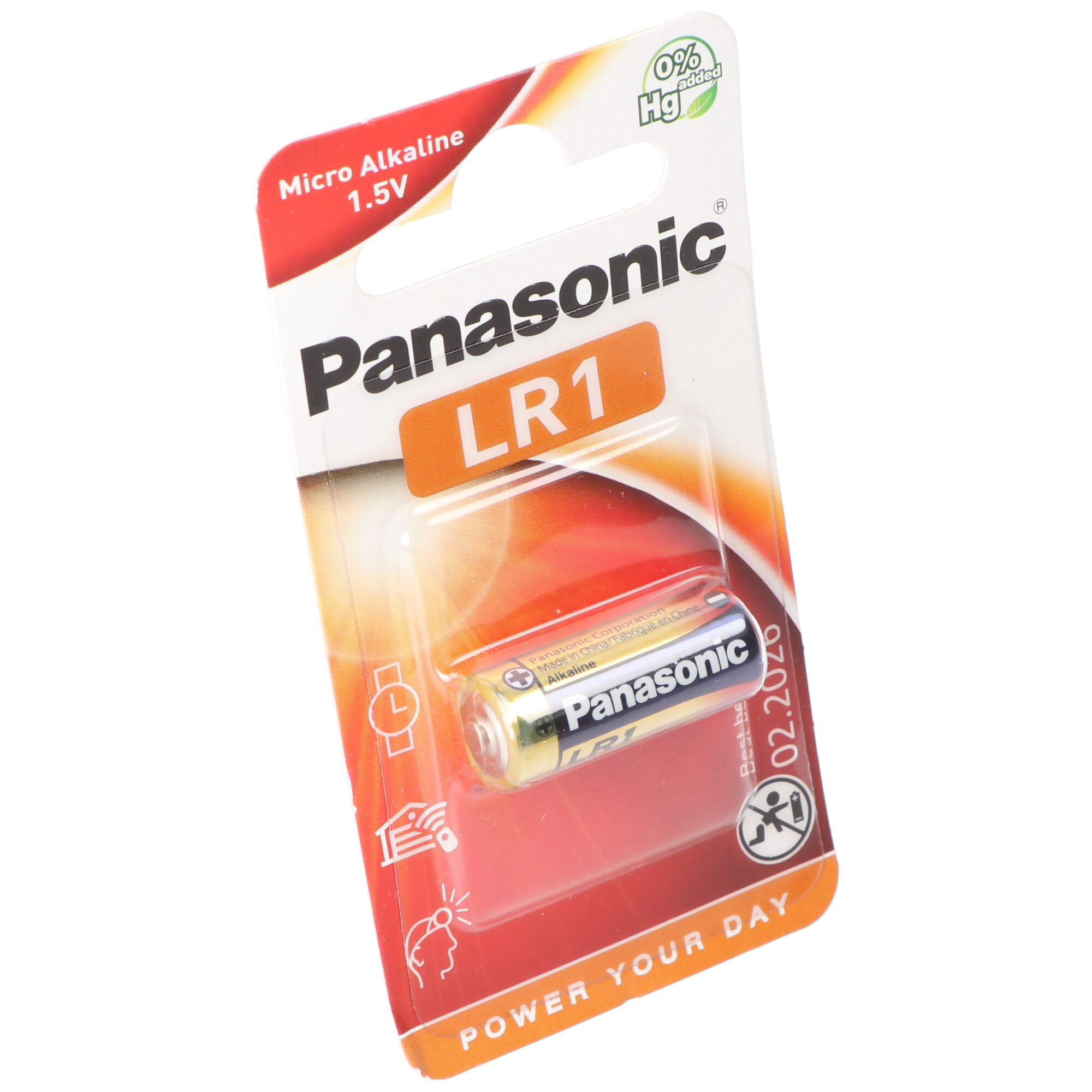 Panasonic PowerMax3 LR1, Lady Size N, GP910A, E90, 1,5 Volt max. 900mAh