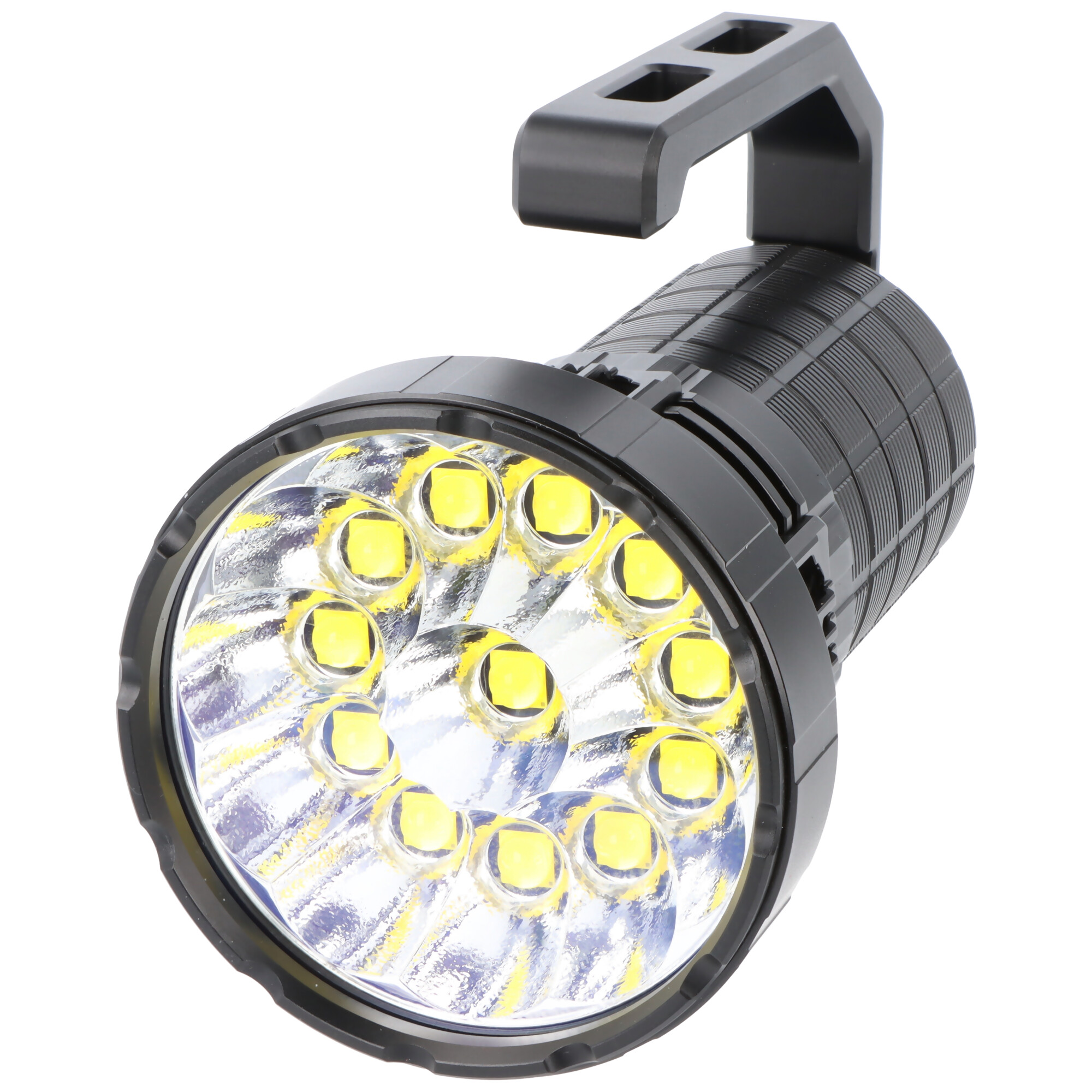 Imalent MS12 Mini C LED-Taschenlampe mit 65.000 Lumen, 1.036 Meter Leuchtweite, warmweiß, drei Lüfter, mit Haltegriff