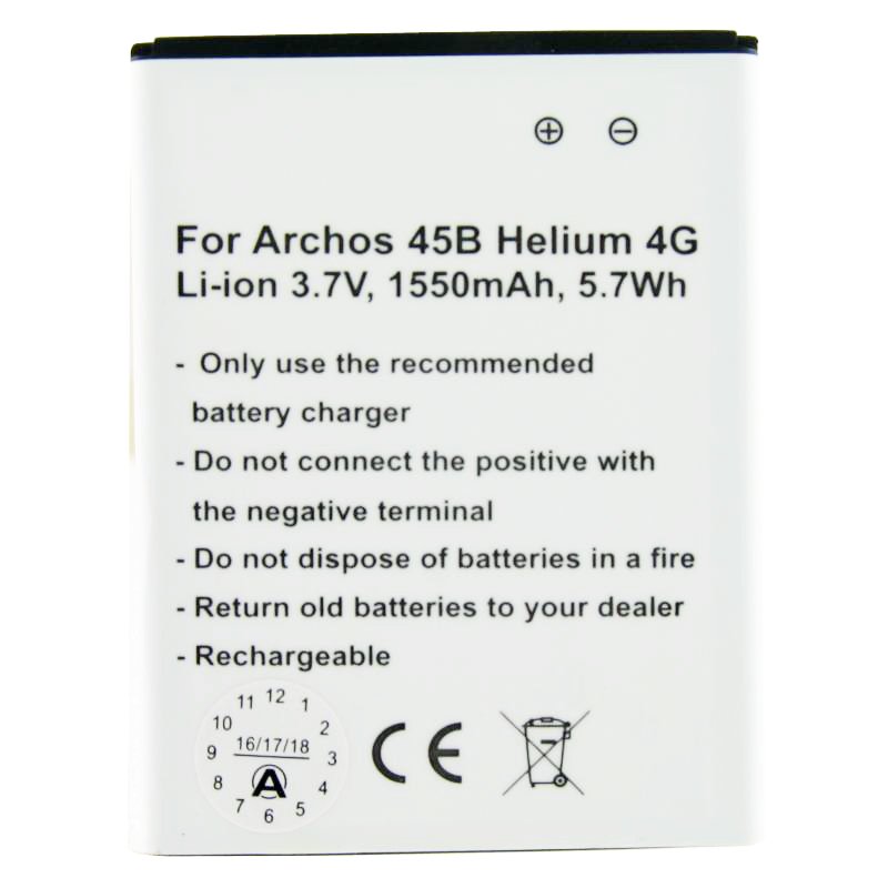 Akku passend für den Archos 45 Helium, 45G Helium 4G Akku AC300CA